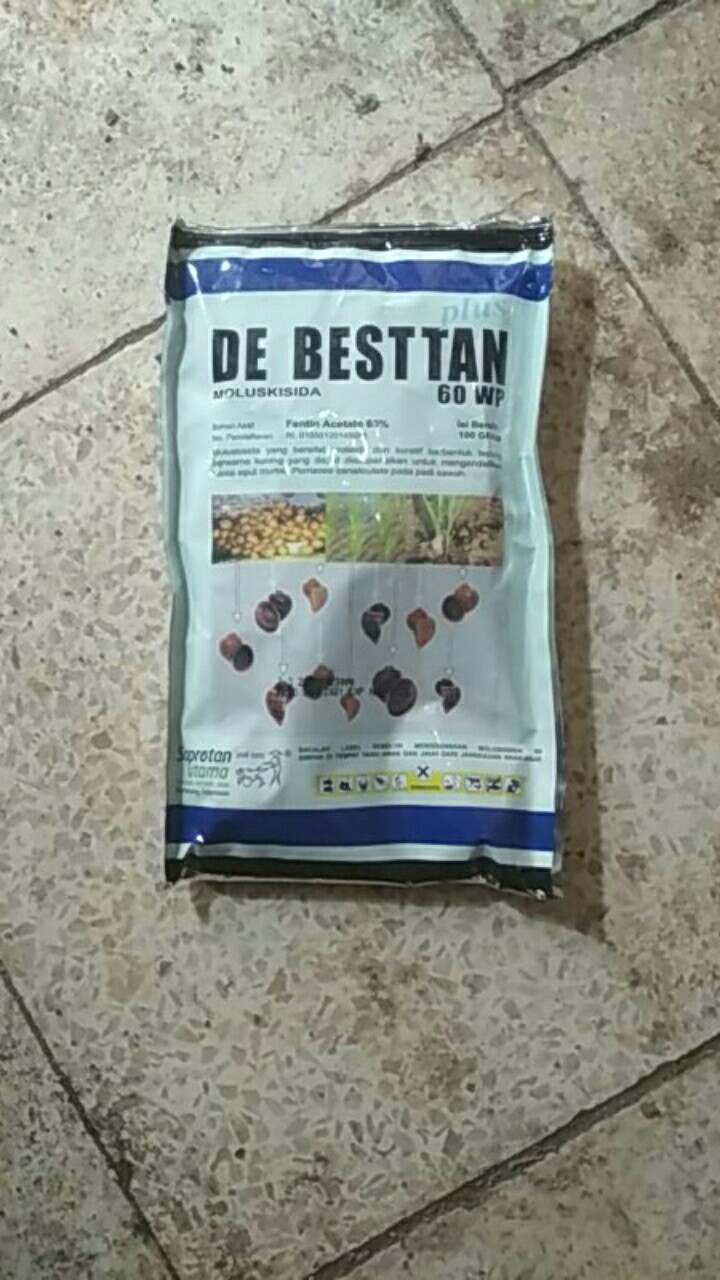 Obat Keong Obat Hama Siput Moluskisida Debestan Deb Bestan 60 Wp 100 Gram