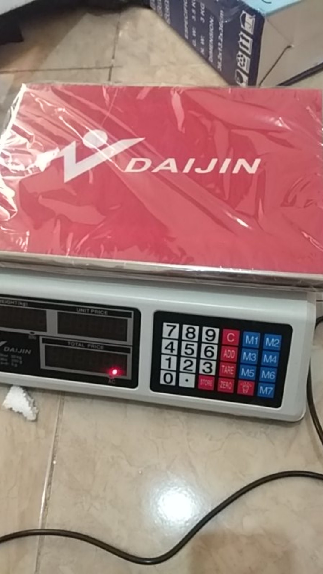 Timbangan Buah / Timbangan Sayur / Timbangan Laundry  Digital Daijin Digital 30kg Double Display