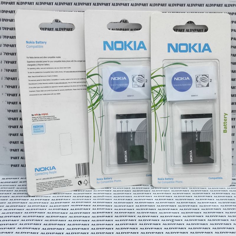 Baterai Batre Nokia BL-5C BL5C BL 5C Battery Original 100%