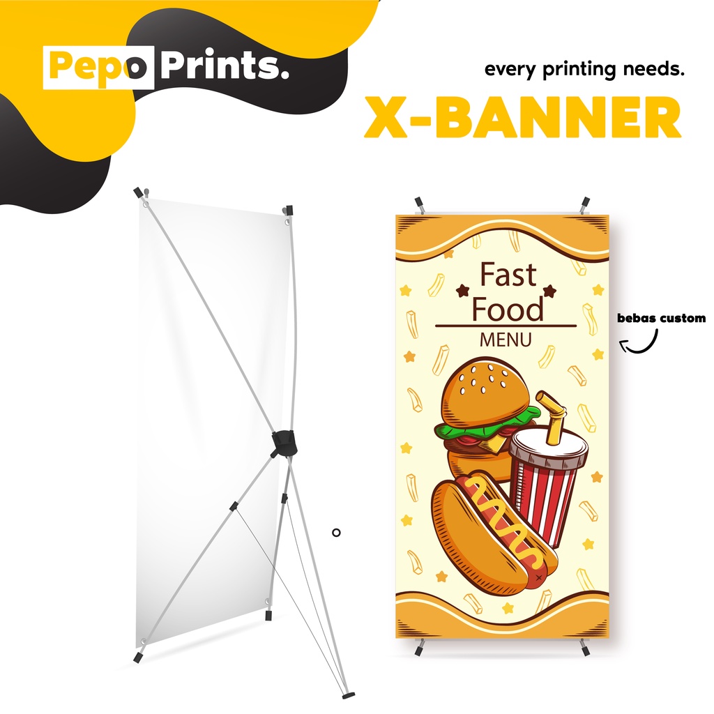 Pepo - X BANNER - BANNER STANDING - 60 X 160CM - Banner wisuda - banner ucapan selamat - banner jual
