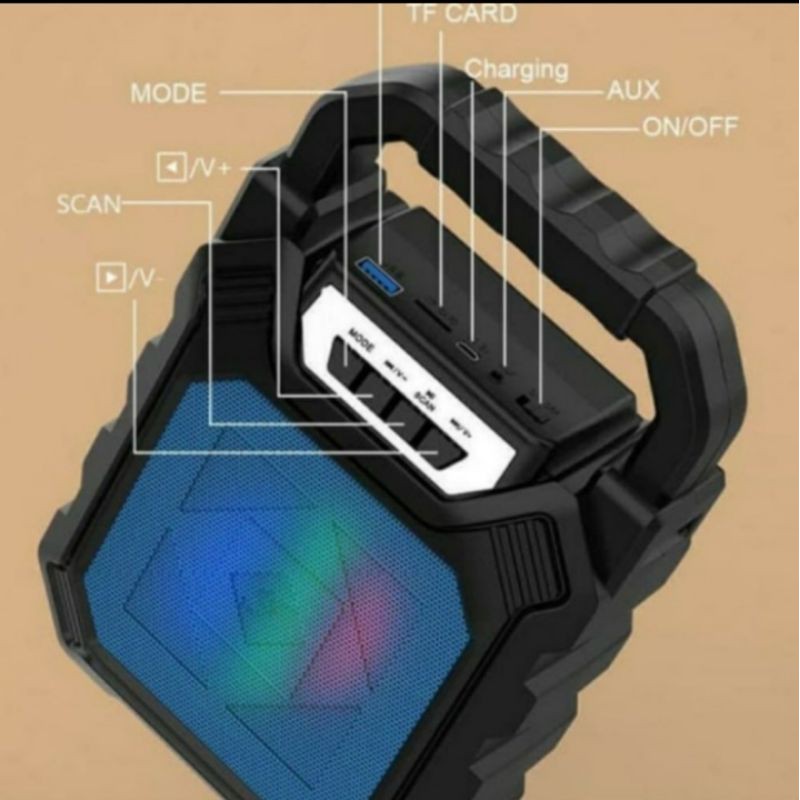 Speaker Bluetooth Portable Karaoke YD 688 Free Mic//Salon Aktiif Portable YD 668//Speaker Wireless