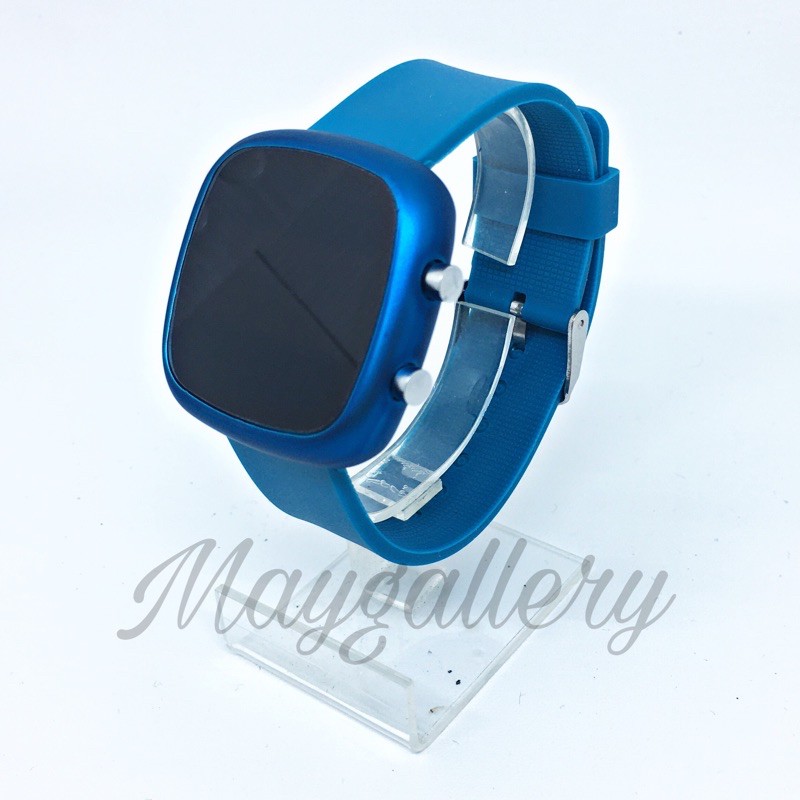 Jam Tangan Led Watch Oval (Free Gift)-Hijau tua
