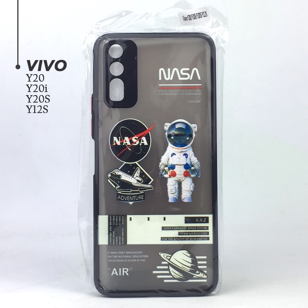 Princess VIVO Y20 Y20S Y20I Phone Case Motif NASA Cover VIVO casing Cartoon