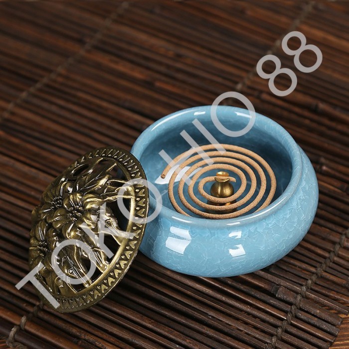 Hio Lingkar Dupa Kecil lilit Coil Putar Bulat 4 jam Import Premium Aroma Jenis Kayu-kayuan berkelas