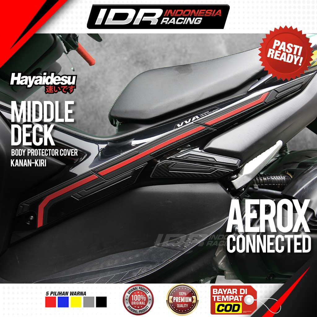 Hayaidesu AEROX Connected Middle Deck Cover Body Protector Aksesoris Yamaha