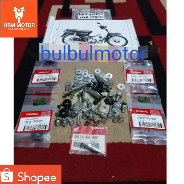 Baut Full Body set Lengkap Honda Astrea Star Prima