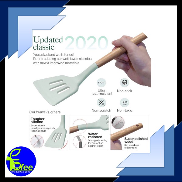 [IMPORT] Sutil Set 11pcs Spatula Utensil Set Silikon Peralatan Masak Dapur Silicon Kitchen Tools KIT