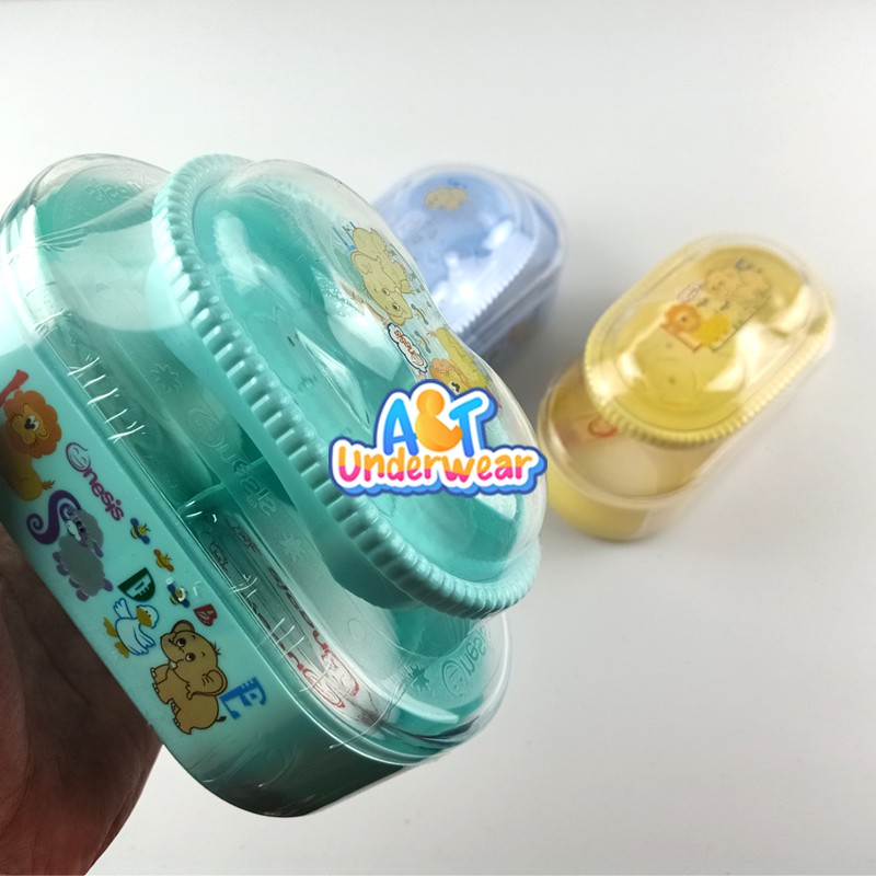 AT207-Onesis Tempat Bedak dan sabun bayi/tempat bedak tabur bayi double