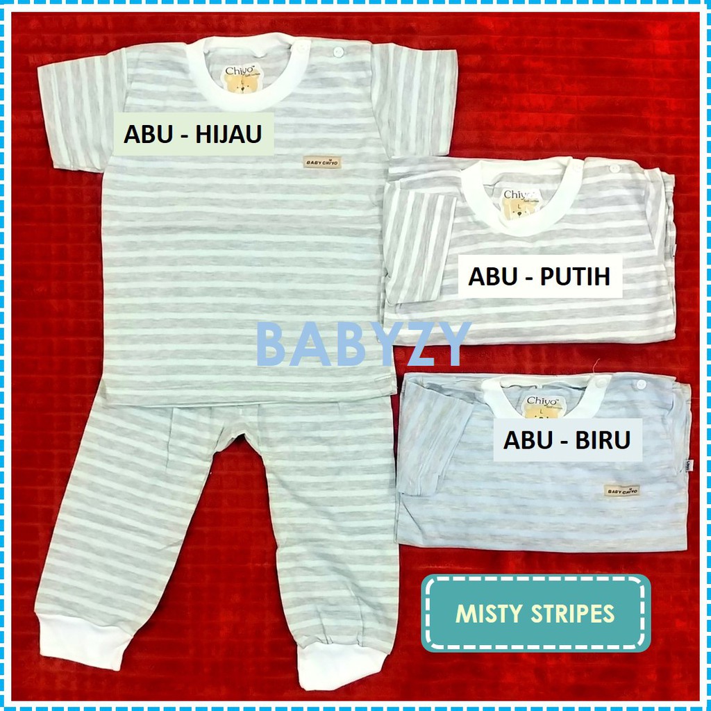 Setelan Pendek-Panjang Chiyo Baby - Stripes Series