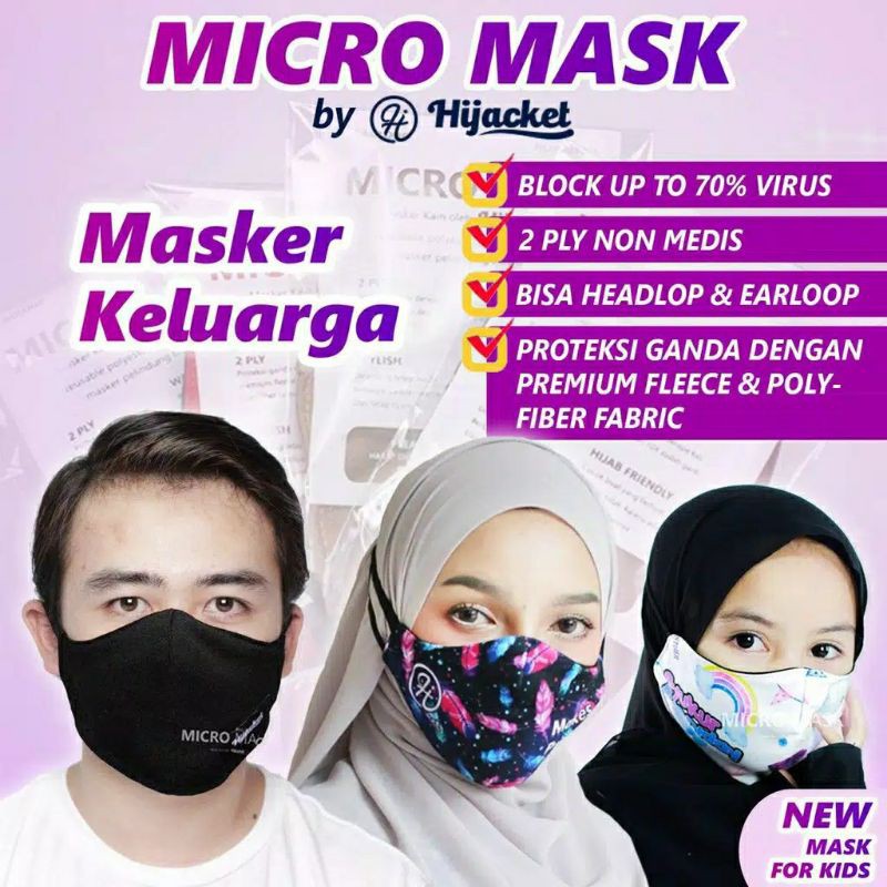 MASKER KAIN MICRO MASK HIJACKET