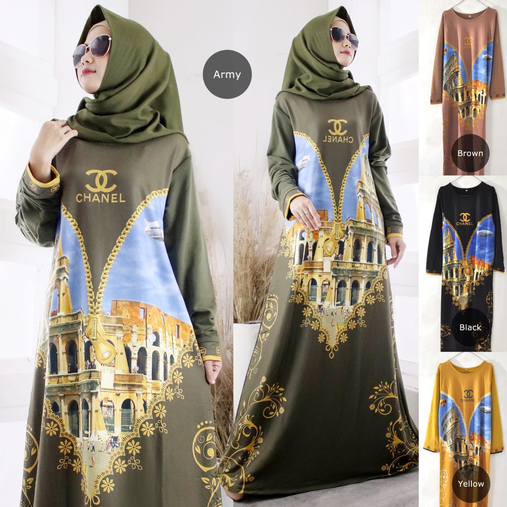 Gamis Wanita Printing Import