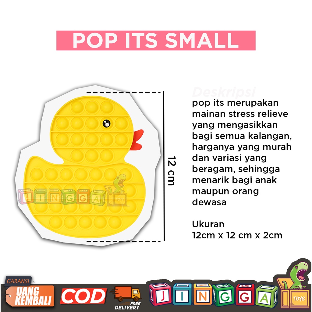 PUSH POP IT FIDGET TOY BUBBLE SENSORY HEWAN. MAINAN SENSORIK SILIKON MURAH PENGHILANG STRESS ANAK-1