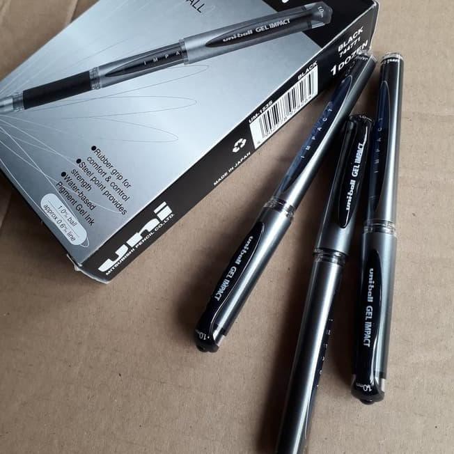 

Menarik-254 Pulpen Uni-ball Gel Impact - ballpoint uniball gel impact um 153s - Hitam