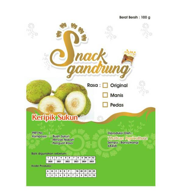 

Snack Gandrung (kripik su'un)