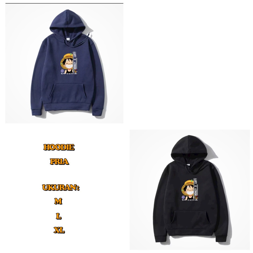 ALIPIO FASHION - SWEATER HOODIE LUFFY NYENGIR / hoodie pria / hoodie murah / hoodie keren / terbaru / distro