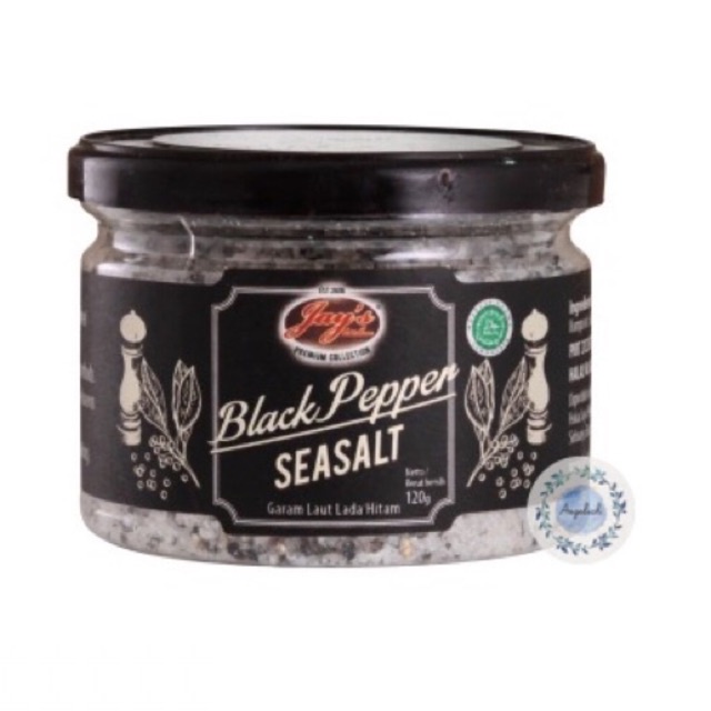 

Jay's Kitchen Black Pepper SeaSalt / Garam Laut Lada Hitam 120gr