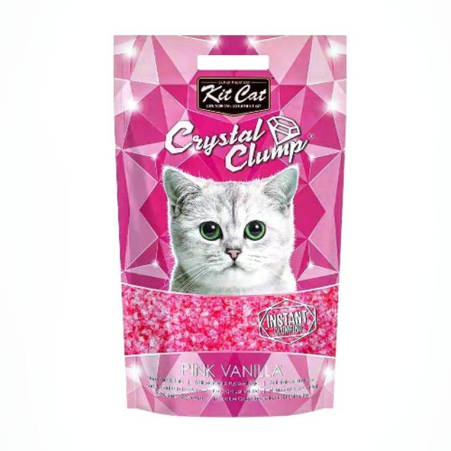 PASIR KUCING  Kit Cat Crystal Clump Cat Litter Pink 