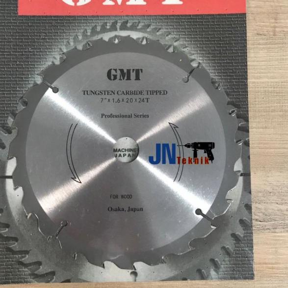 ☄ MATA GERGAJI POTONG KAYU GMT 7" × 24 T / MATA CIRCULAR SAW GMT 7 INCH ❄