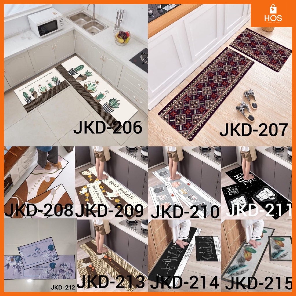 KESET DAPUR 2in1 (1set isi 2pcs)  206-225 LEMBUT ANTI SLIP NEW l Happyonshop