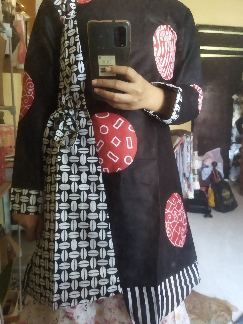 Terlaris Serut Genes Jelita Tunic Navbor Yelbor Whitbor Creambor Tunik Batik Modern Hrb030 Dolbi Dob