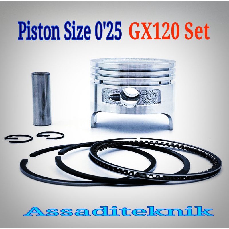 piston seher gx120 off size 025 mesin penggerak honda