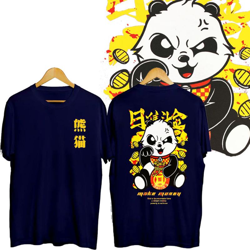 BAJU KAOS T SHIRT PANDA COIN ATASAN PRIA WANITA PREMIUM ORIGINAL