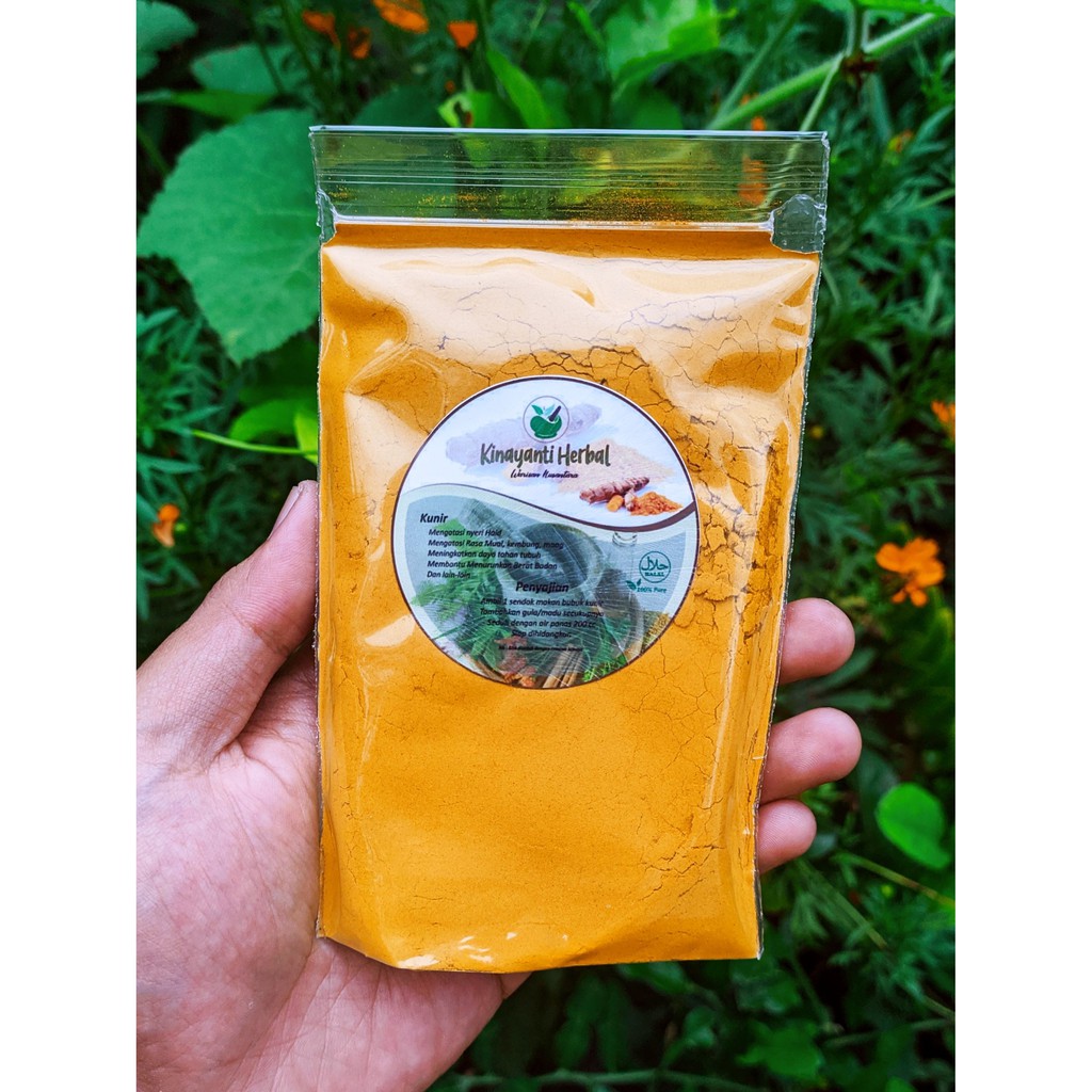 

Kunir Bubuk. Kinayanti Herbal. 100% Murni. Warisan Nusantara. 50gr