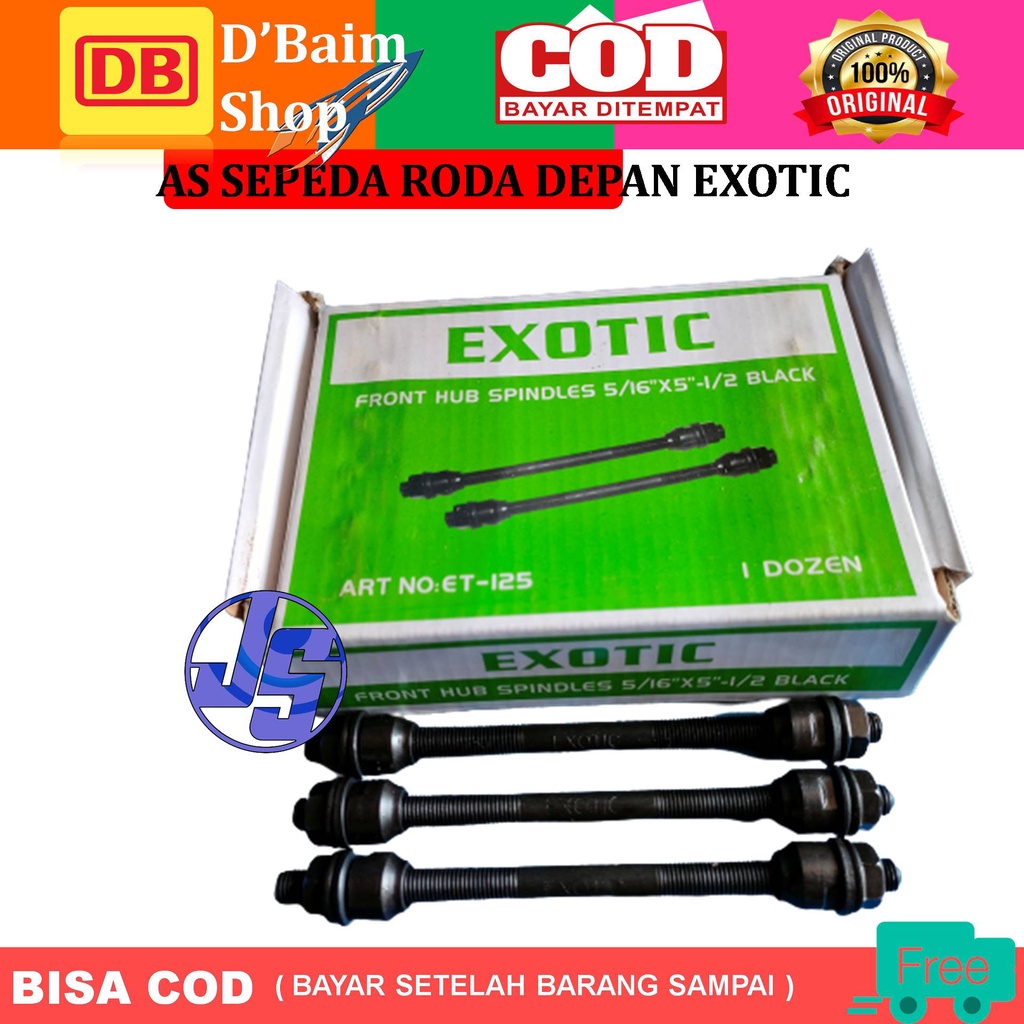 As Sepeda Roda Depan EXOTIC Hitam