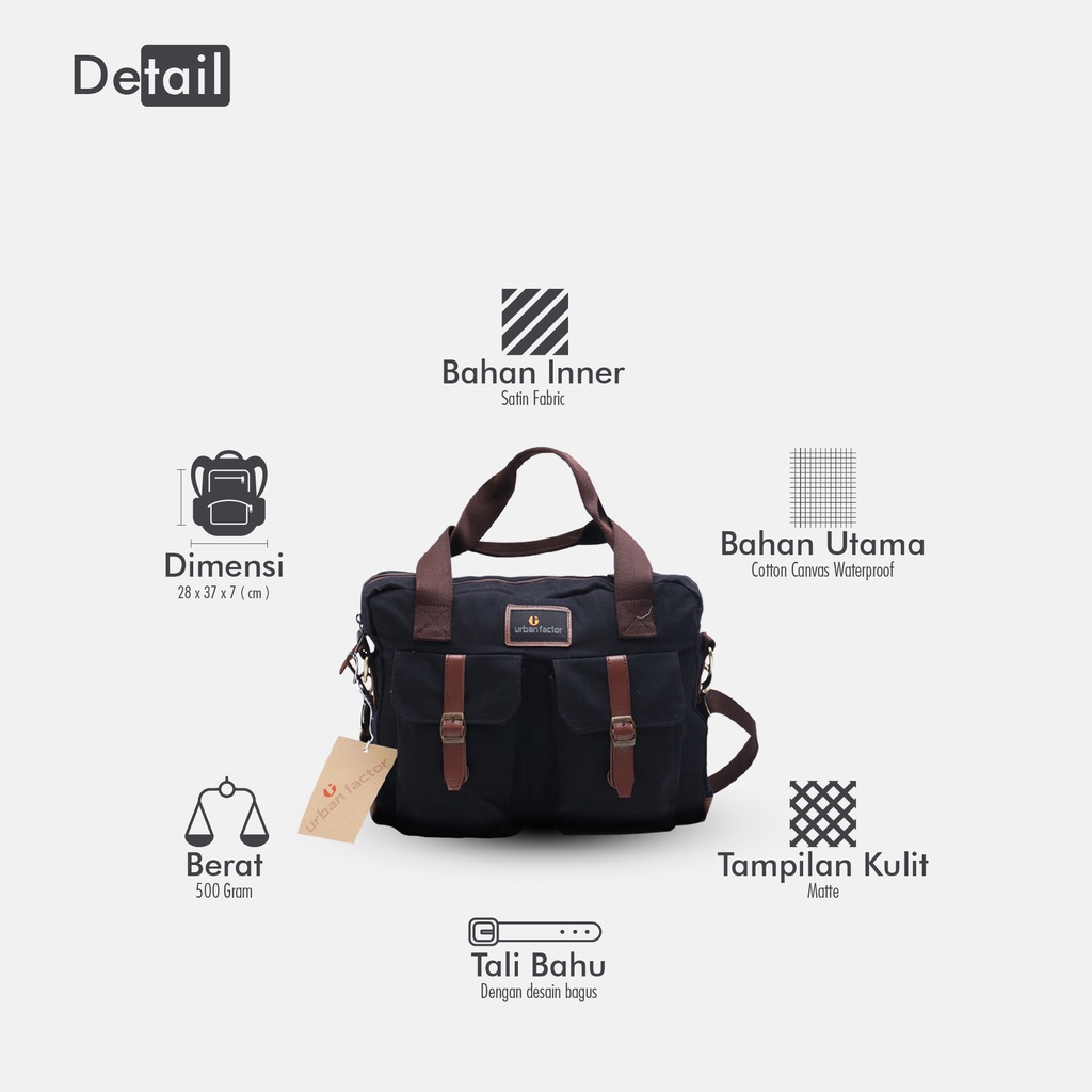 Tas Selempang Laptop urban factor - Busy | Tas laptop Pria Unisex
