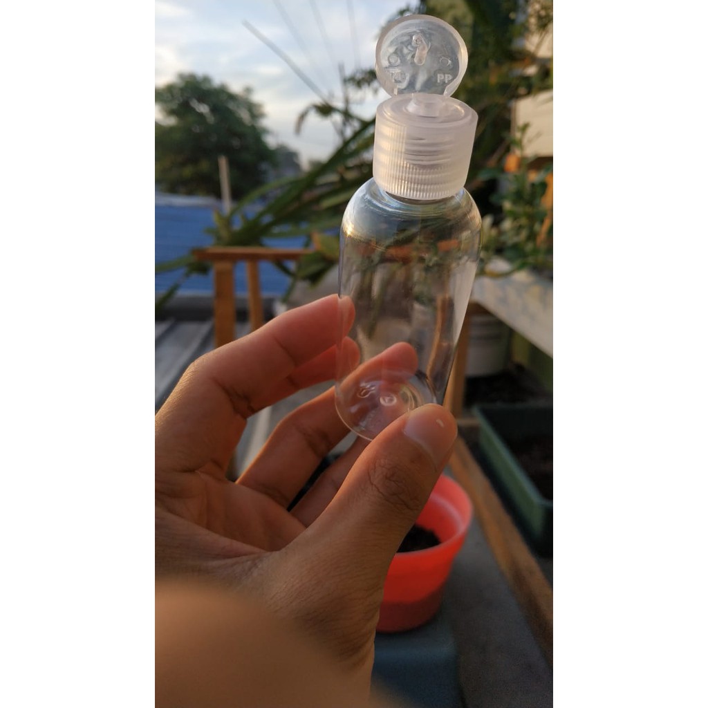 Botol PET 60 ml 60ml. FLIPTOP FLIP TOP Bening Clear Transparan Ready