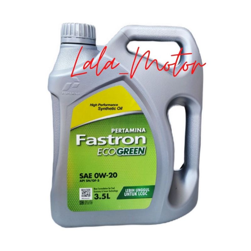 Oli Fastron EcoGreen 3.5L 0W-20/Oli mobil LCGC pertamina