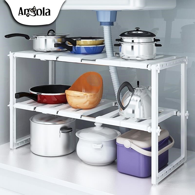 Rak Panci Bawah Wastafel Kitchen Rack Rak Dapur Bumbu Rak Panci Bawah Wastafel Kitchen Rack Rak Dapur Bumbu