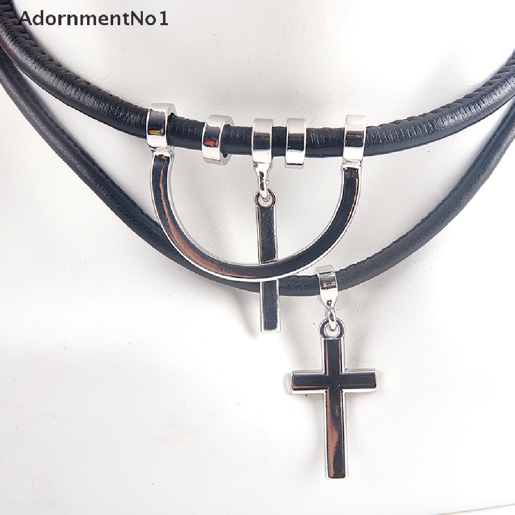 (AdornmentNo1) Kalung Choker Rantai Banyak Lapis Dengan Liontin Salib Anime Revengers Punk Untuk Cosplay