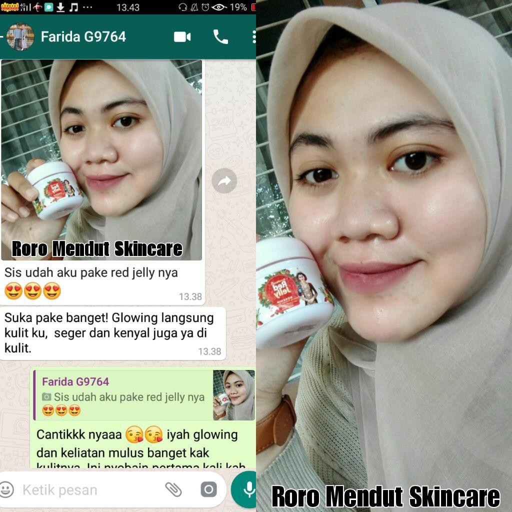 Roro Mendut Red Jelly Premium Super Wajah Glowing Sleeping Mask Whitening + Anti Aging BPOM Original