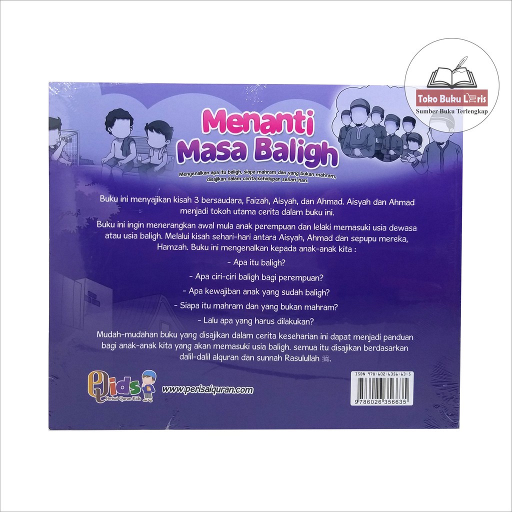 Menanti Masa Baligh - Penerbit Perisai Quran Qids(Free 1 Buku Wahai adik-adik Cintailah Allah Ta'ala)