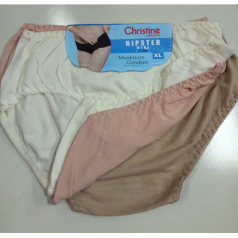 CELANA DALAM CHRISTINE/PANTY BANDED OSI 3 PCS/CELANA DALAM KATUN