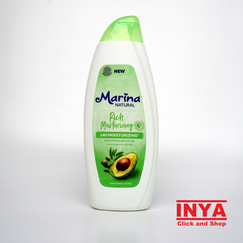 MARINA NATURAL RICH MOISTURIZING AVOCADO 335ml - Hand and Body Lotion