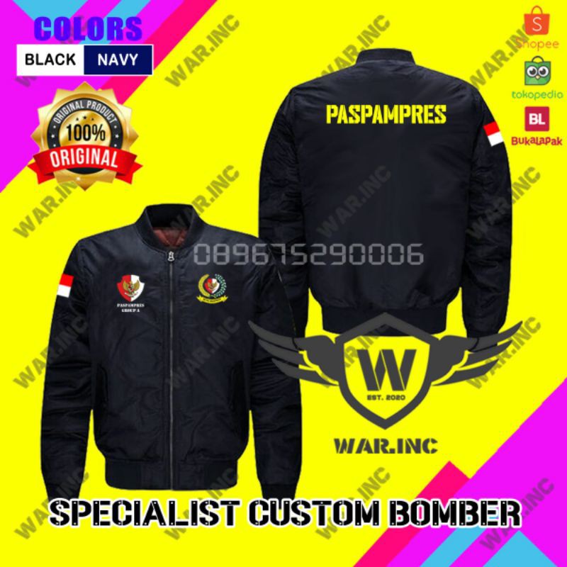Jaket Bomber Paspampres (SABLON)