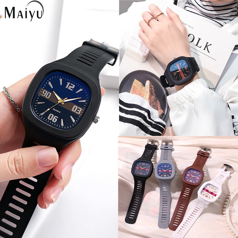 Jam Tangan Wanita A0183 Versi Korea Jam Tangan Elektronik Sederhana