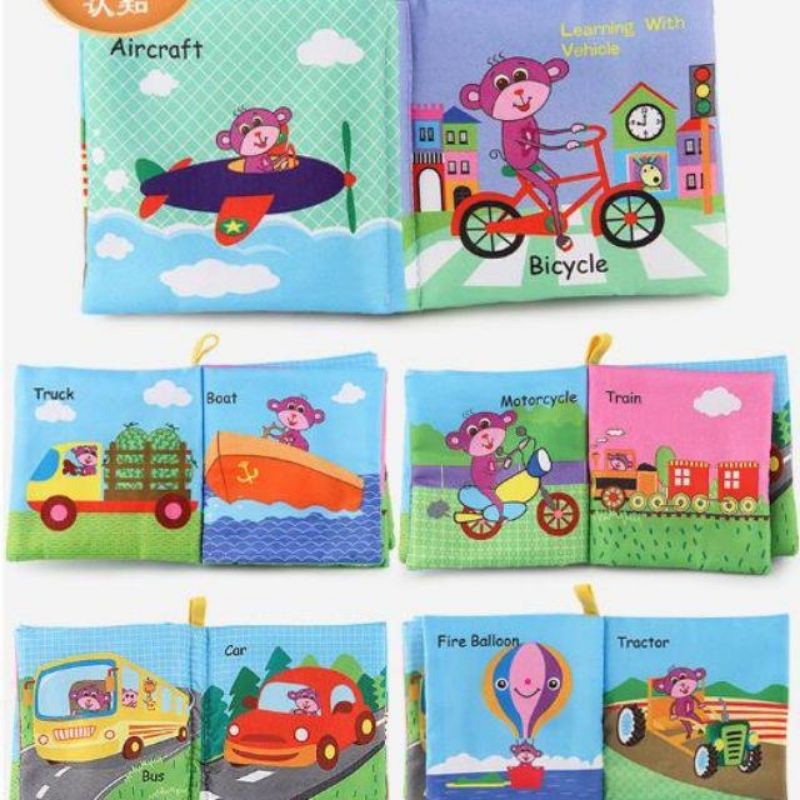 Lebih Banyak! Buku Edukasi Soft Book Bahan Kain untuk Bayi Anak