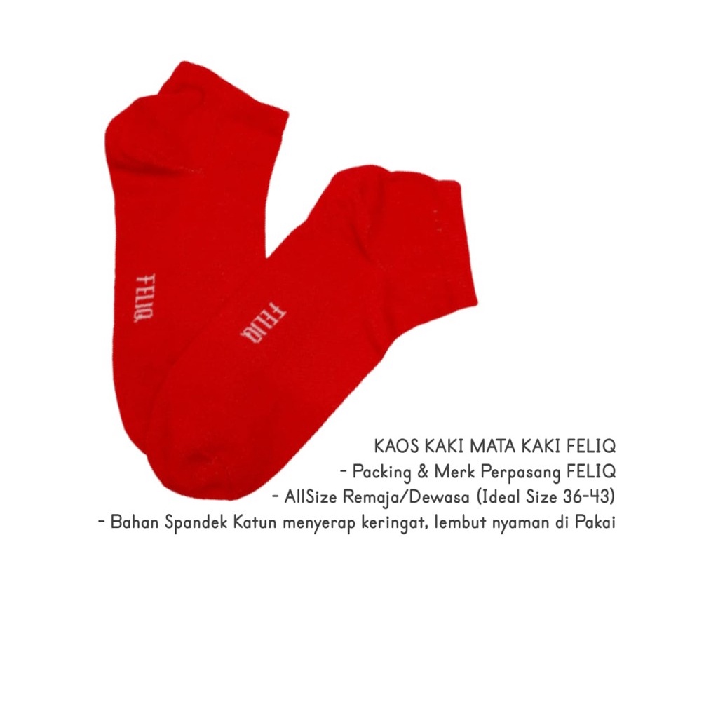 k 001 kaos kaki pendek semata kaki polos pria wanita dewasa unisex