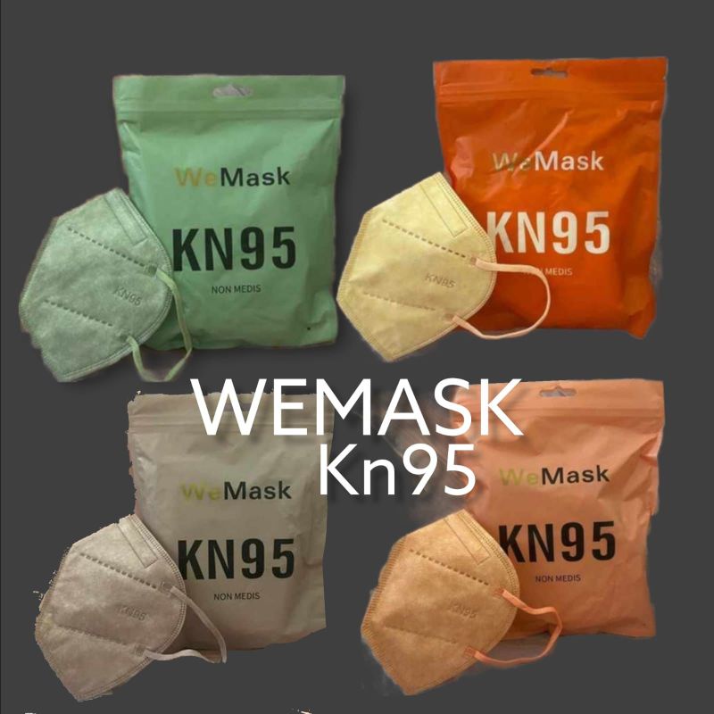 READY KN KN95 WEMASK WE MASK WEMAZE WE MAZE ISI 10 LBR PER PACK WARNA KREM KUNING CHERRY RED MATCHA ORANGE