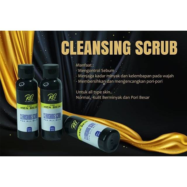 Cleansing scrub RG glow for men