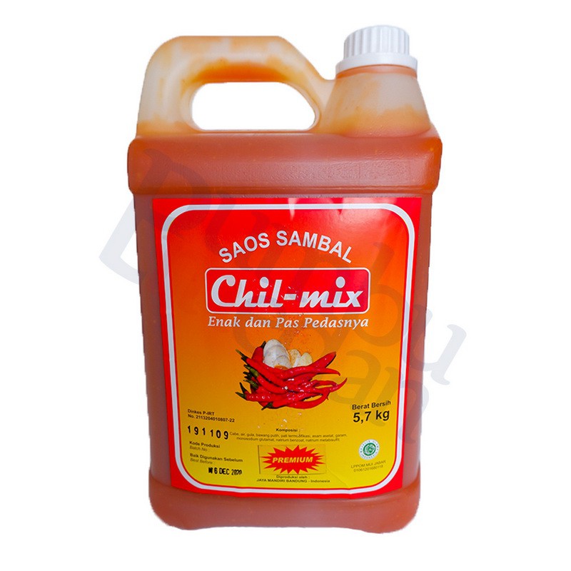 

CHILMIX SAUCE PREMIUM Saos Sambal Asli Kemasan Jerigen 5,7 Kg MURAH