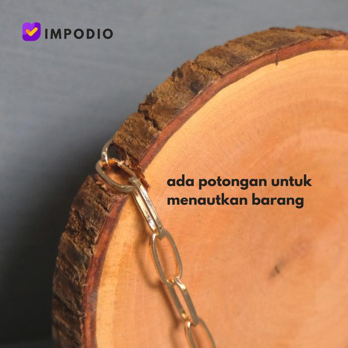 Potongan kayu untuk pajangan hiasan / Wood slice jewellery