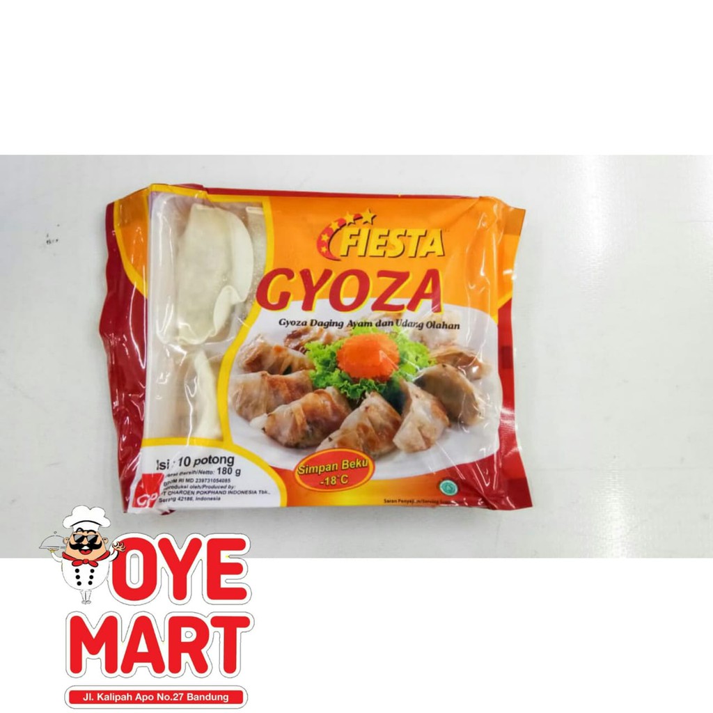 FIESTA GYOZA 180GR /PANGSIT UDANG DAN AYAM