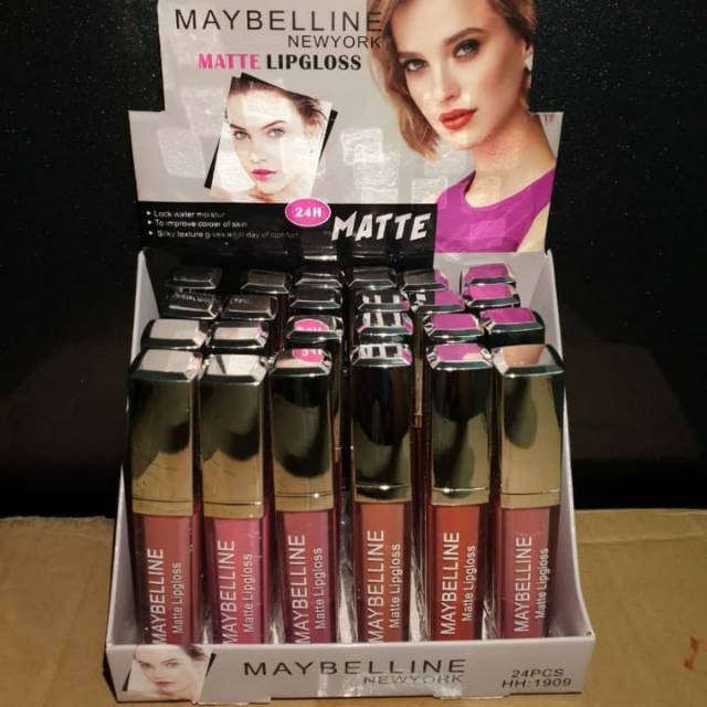 Lipgloss maybelline matte no.HH1909 12pcs