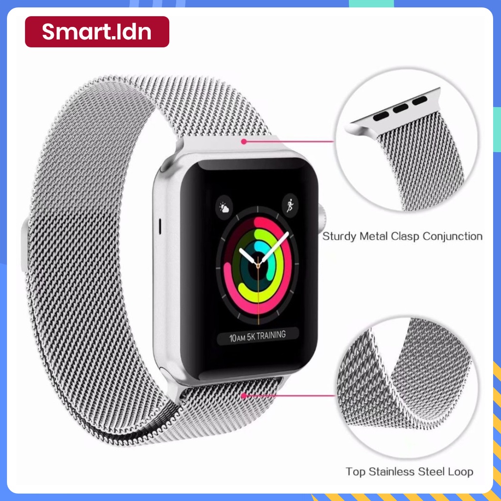 Strap Apple Watch Stainless Steel Milanese Loop S9 49mm Band 41mm 45mm 42mm 38mm 40mm 44mm iWatch Series 7 5 4 3 2 1 6 SE