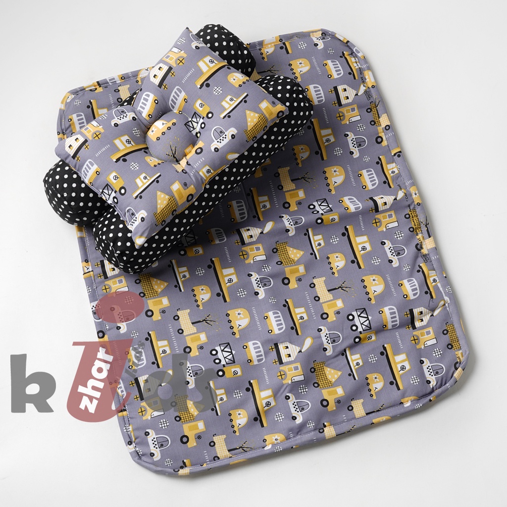 FREE TAS MIKA!! Perlak Set Waterproof Bantal Guling Bayi Kasur Bayi Matras Set