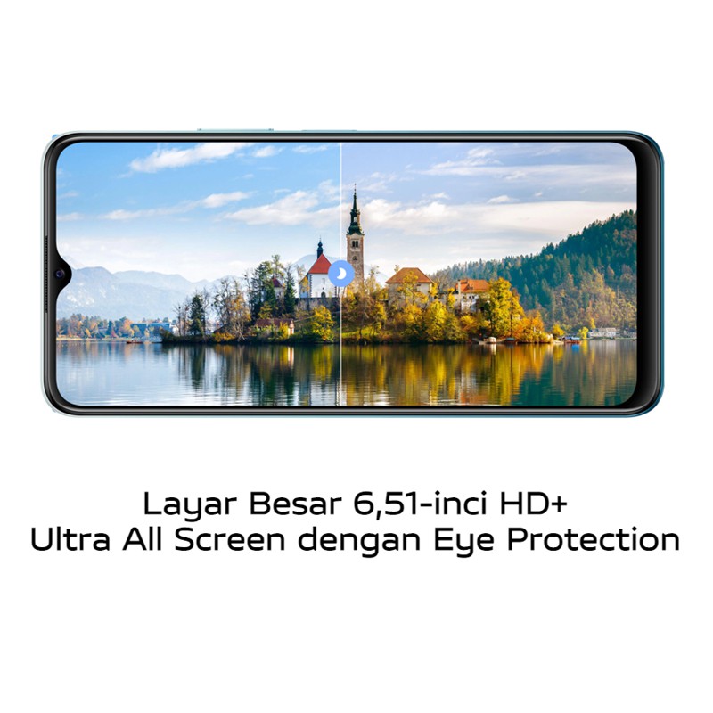 Vivo Y15s Y12s 3GB/32GB Baterai 5000mAh Layar 6.51 inch Side Fingerprint Garansi Resmi Vivo 1 Tahun handphone VIVO Termuarh hp vivoy12s baru-6